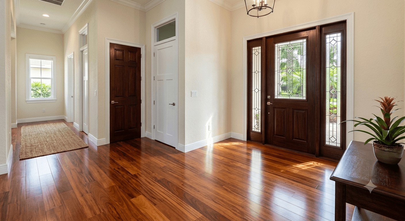 Professional floors, doors & final walkthrough cleaning for move in/out